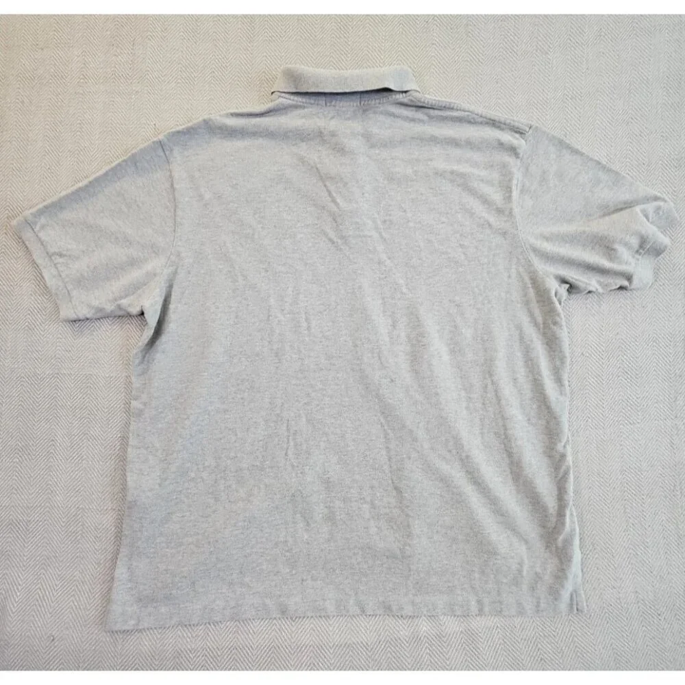 Polo by Ralph Lauren Polo Shirt Men's Size 2XB Big Grey Gray 2 Button Cotton EUC